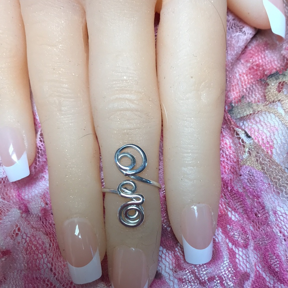 Sterling Silver Toe Ring- Adjustable Toe Ring- Un… - image 5